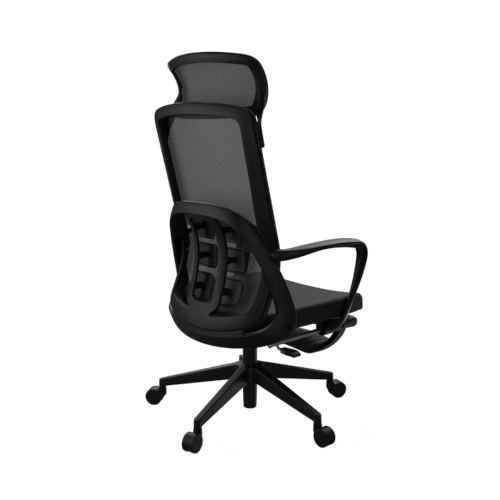 Ergonomická kancelářská židle s podnožkou Liftor Orca - černá