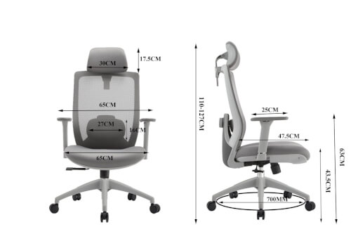 Ergonomická kancelářská židle černá 
