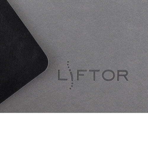Velká podložka pod myš a klávesnici Liftor Mouse pad šedá
