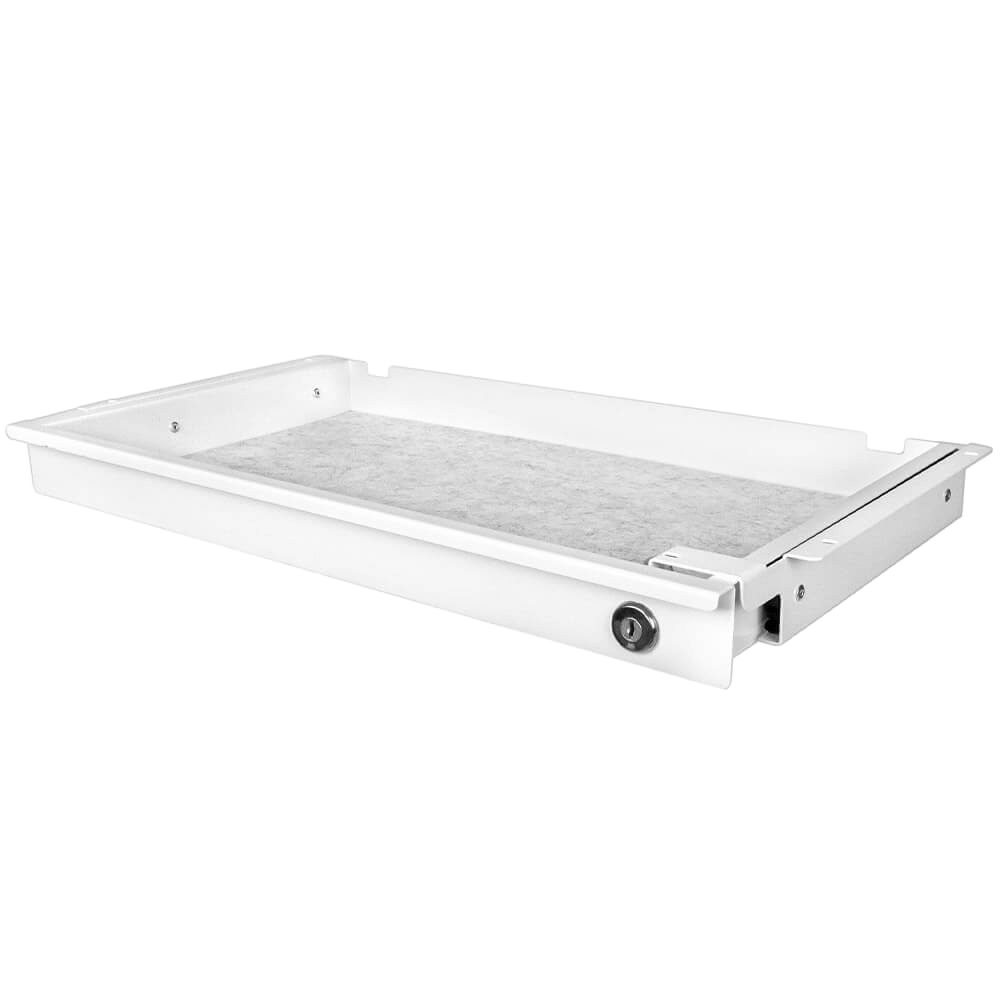 Liftor Safety Slim, uzamykatelný šuplík bílý