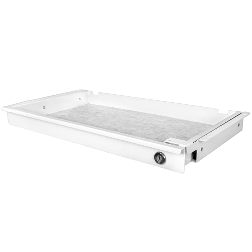 Liftor Safety Slim, uzamykatelný šuplík bílý