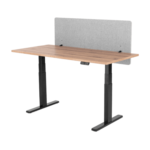 Liftor Silent, akustický paraván na stůl 135 x 60 cm, světle šedý